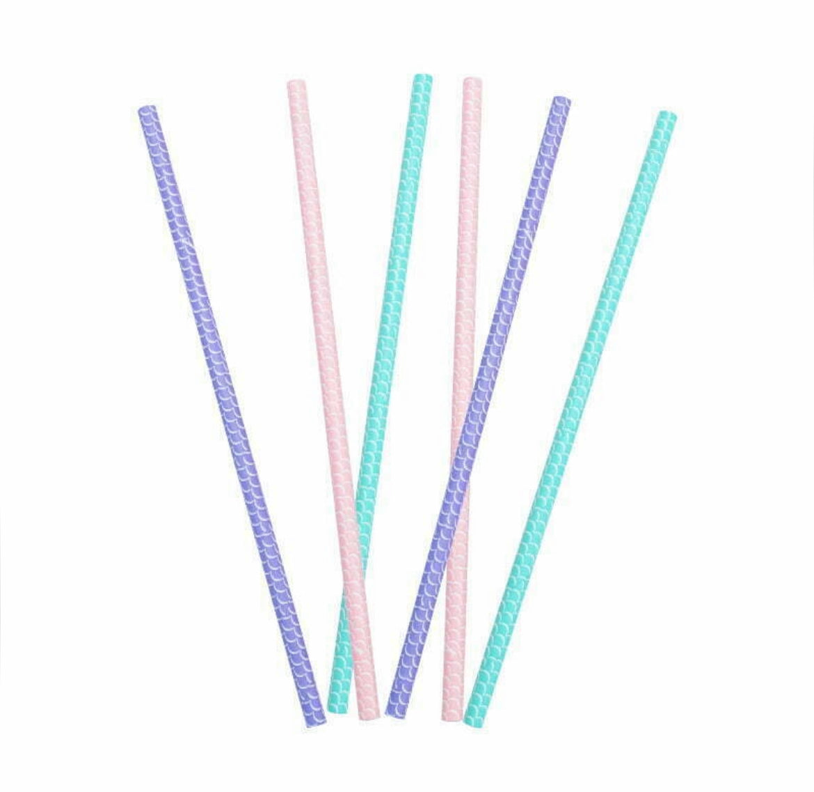 Paper Straws | Assorted Colours | Pack of 8