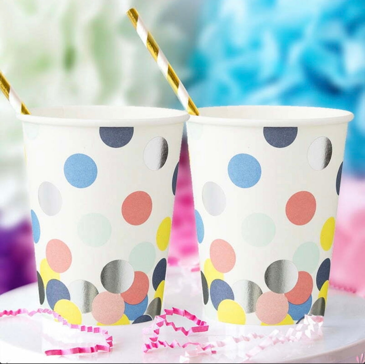 Paper Drinking Cups | Polk Dots