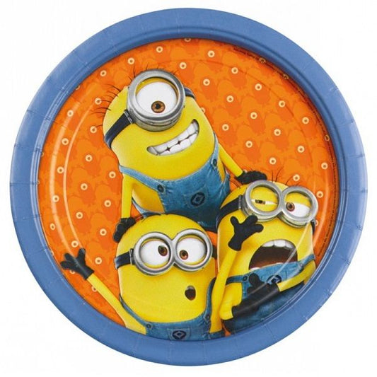 Minions Despicable Me Paper Plates | Pack of 8