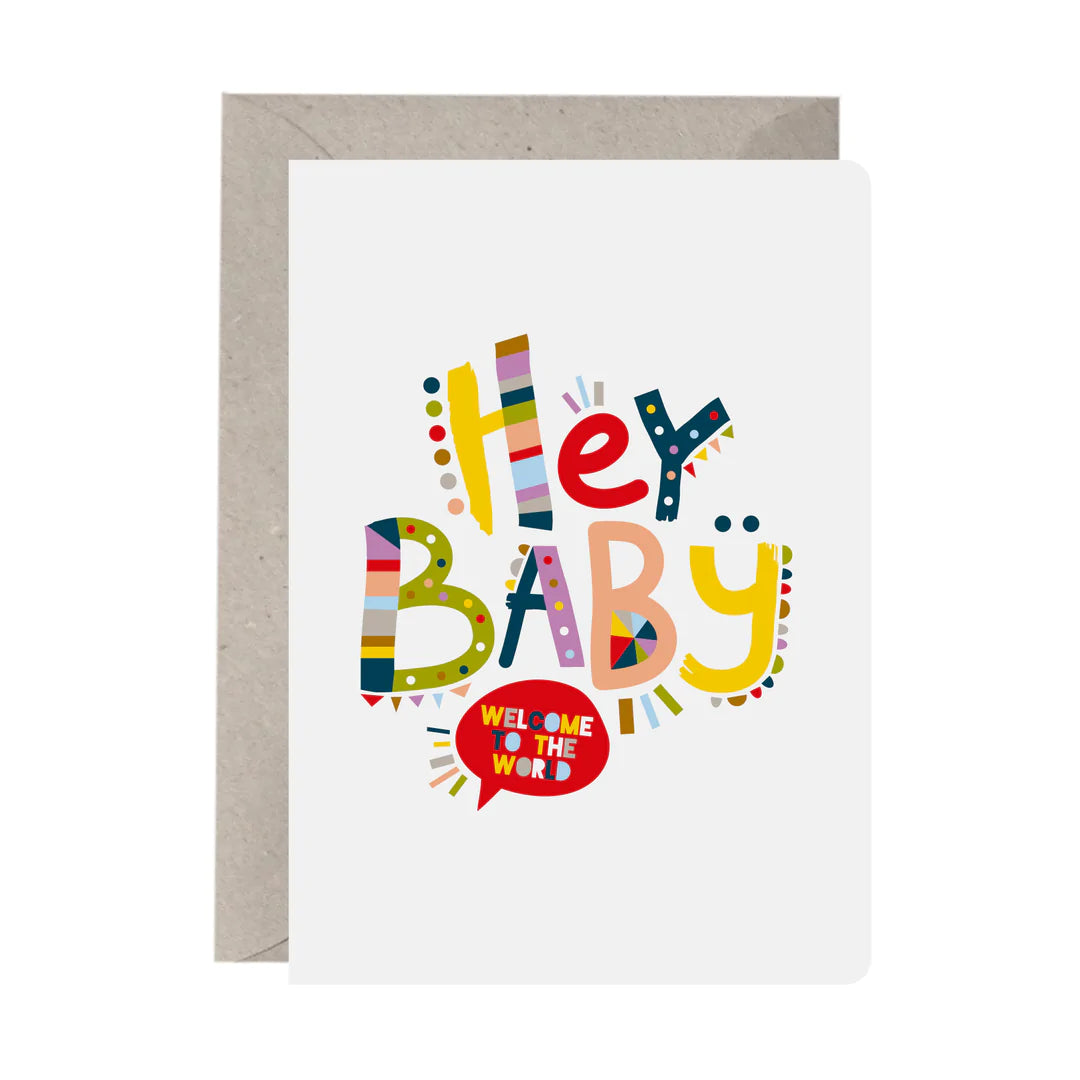 Greeting Card: 'Hey Baby'