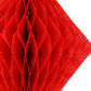 25cm Rhombus Honeycomb Decoration | Red