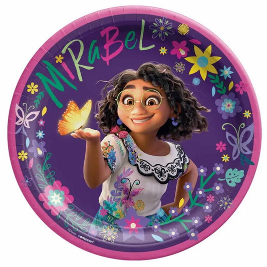 Encanto Disney Paper Plates 23 cms | Pack of 8