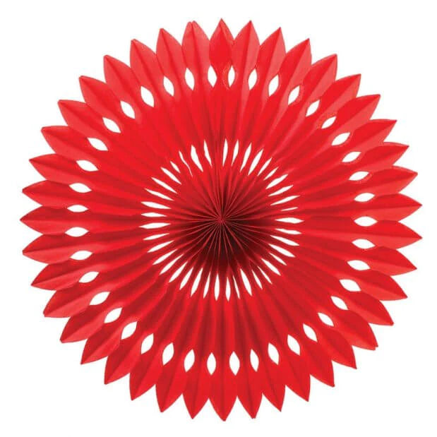 40cm Hanging Decorative Fan | Red