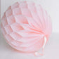 20cm Honeycomb Hanging Decoration | Soft Pink