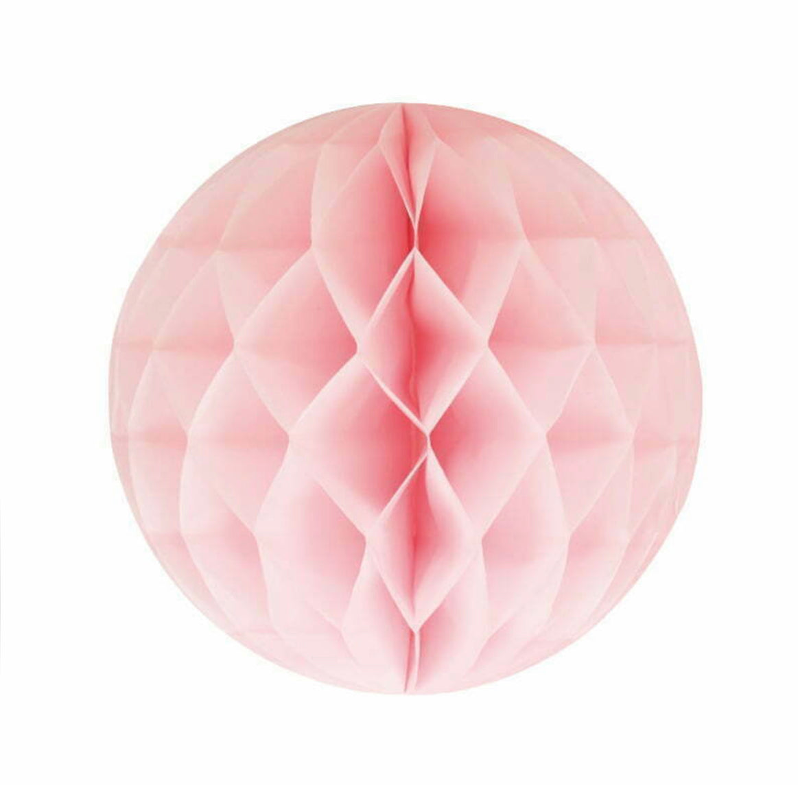 20cm Honeycomb Hanging Decoration | Soft Pink