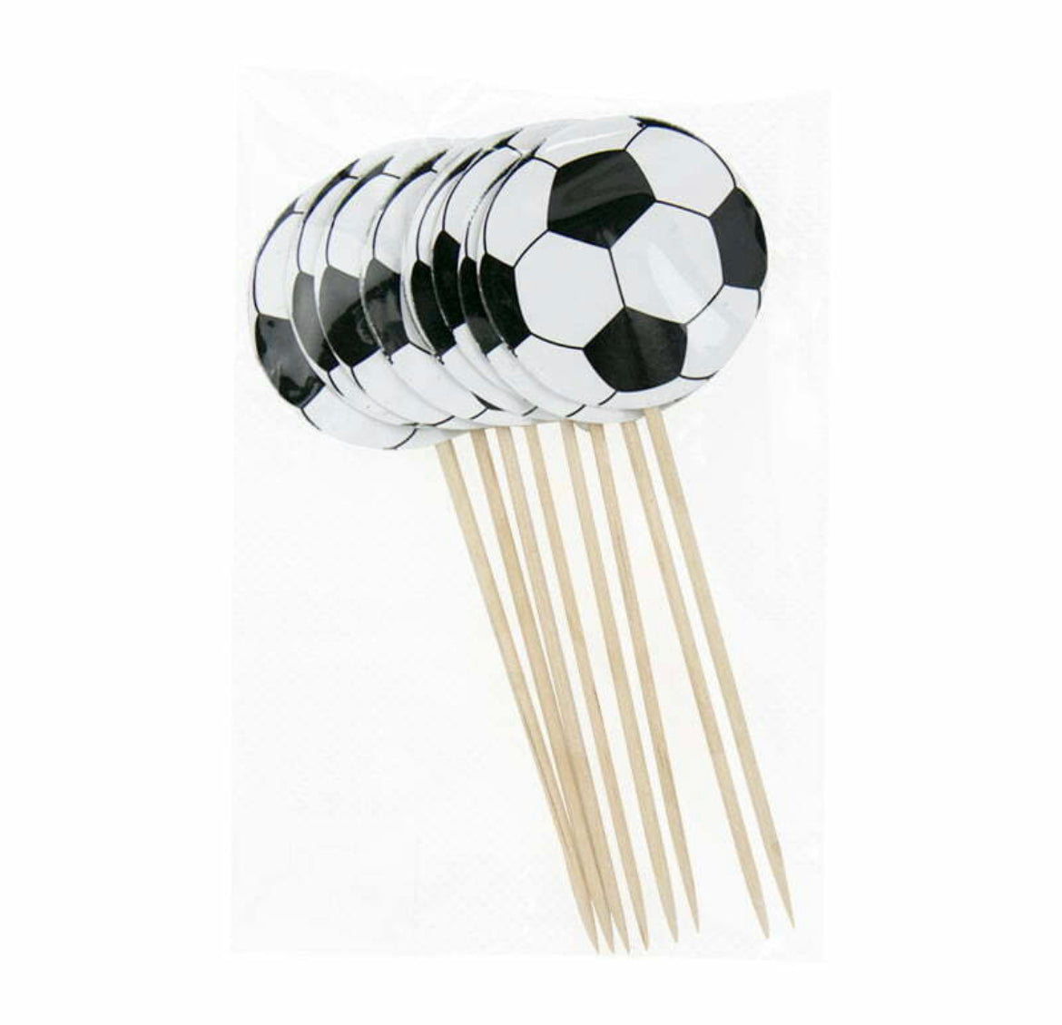 Soccer Cake Picks | 8 Pieces