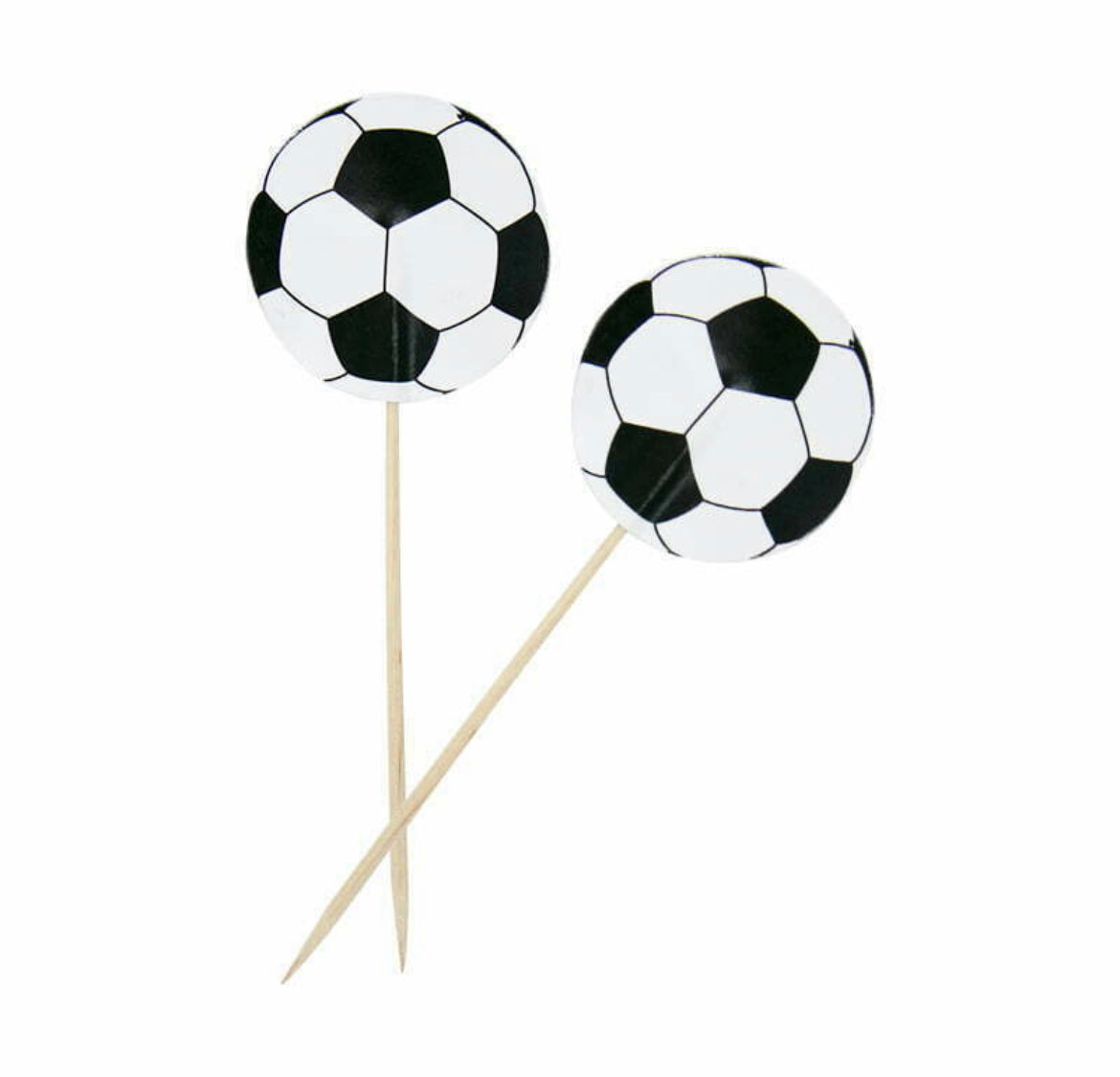 Soccer Cake Picks | 8 Pieces