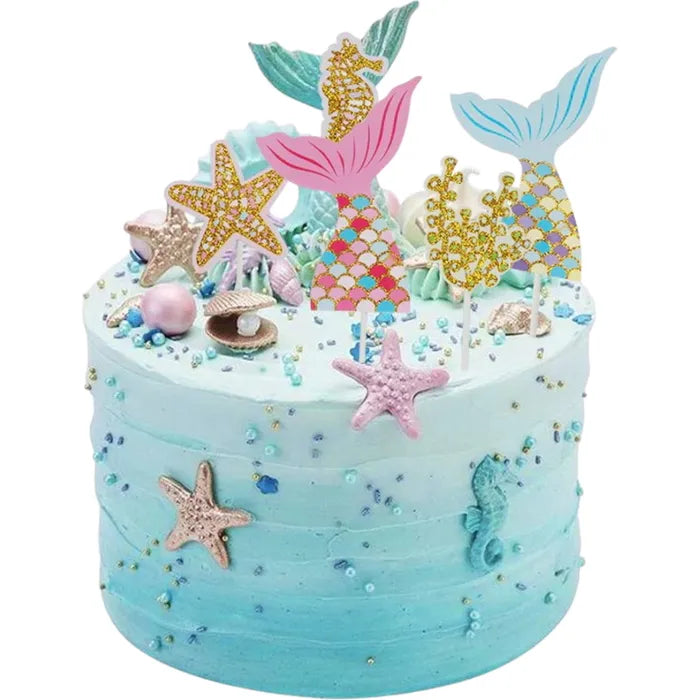 Mermaid Cake Toppers | 5 Pieces