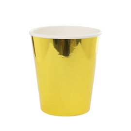 Gold Metallic Paper Drinking Cups
