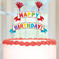 "Happy Birthday" Colourful Cake Topper