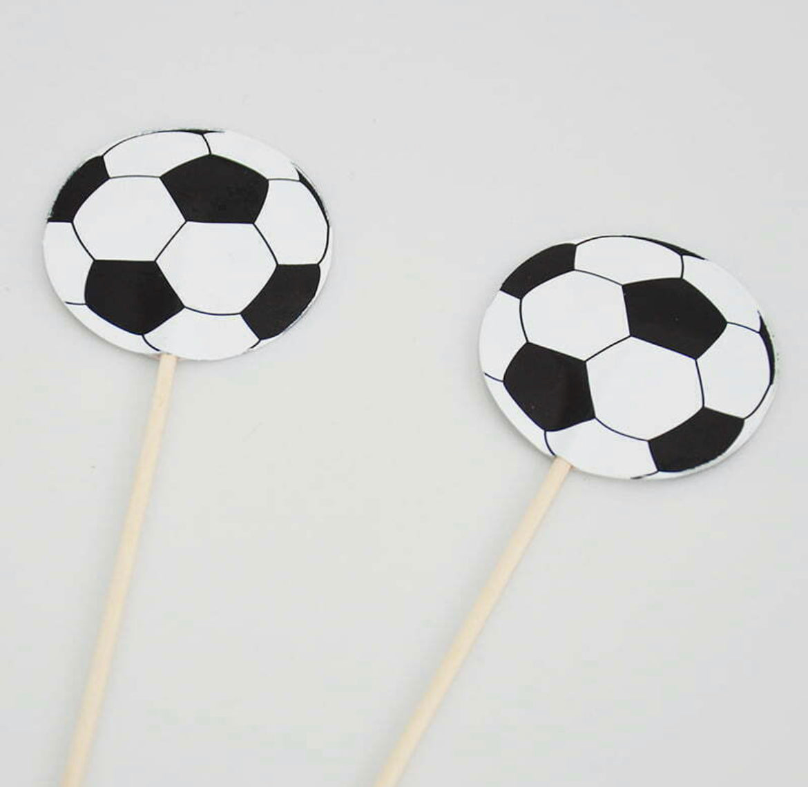 Soccer Cake Picks | 8 Pieces