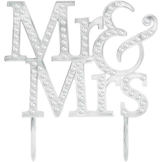 Mr & Mrs Wedding Cake Topper