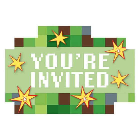 TNT Birthday Party Invitations