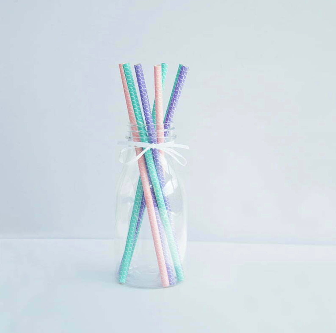 Paper Straws | Assorted Colours | Pack of 8