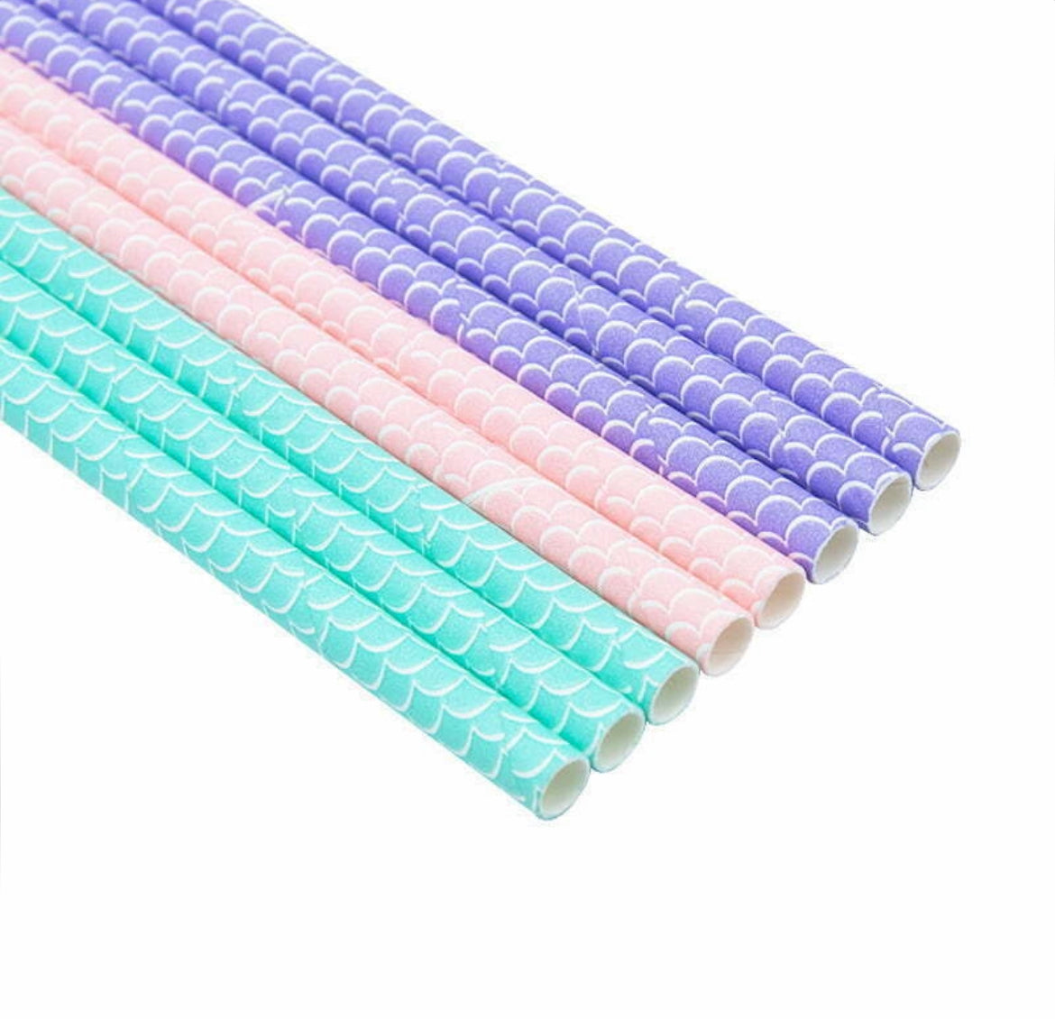 Paper Straws | Assorted Colours | Pack of 8