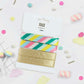 Gift Wrapping Ribbon - Multicoloured Stripes & Gold