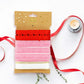 Gift Wrapping Ribbon - Red, Pink & White