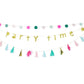 ‘Party Time’ Rainbow Tassel Garland