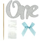 ‘One’ Birthday Cupcake Picks | Silver & Blue